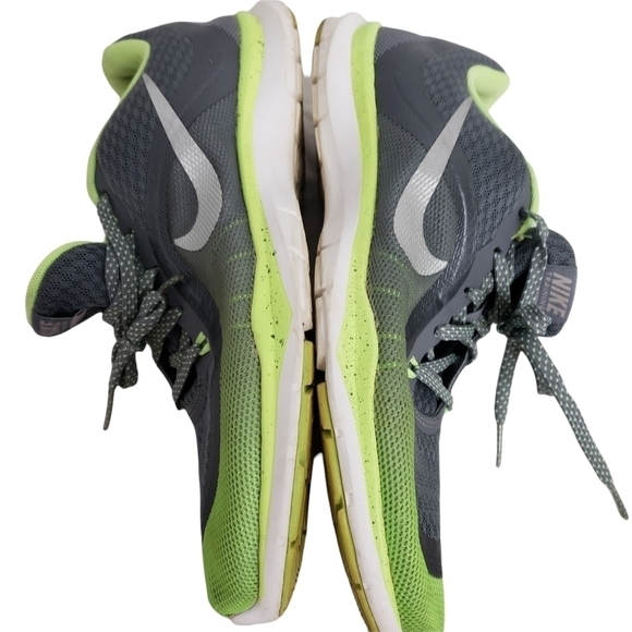 Nike Flex TR 6 Training Shoe Grey & Neon Green 9 VGUC - Picture 3 of 12